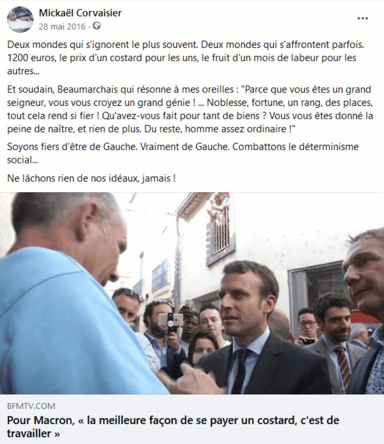 Macron et le costard