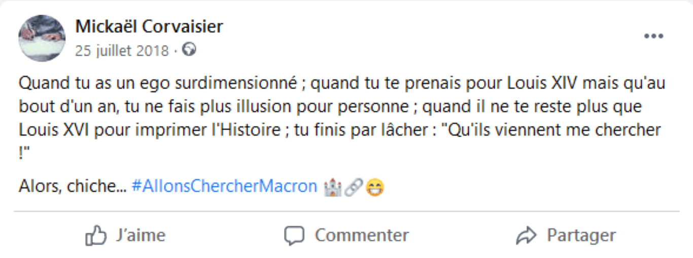 Allons chercher Macron