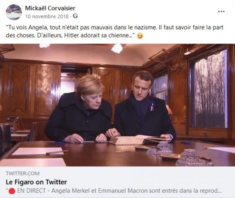 Pour le 11 novembre, Macron réhabilite Hitler