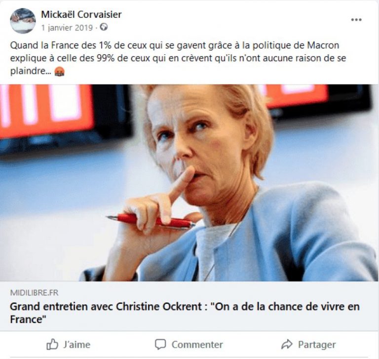 La France des 1% contre le peuple