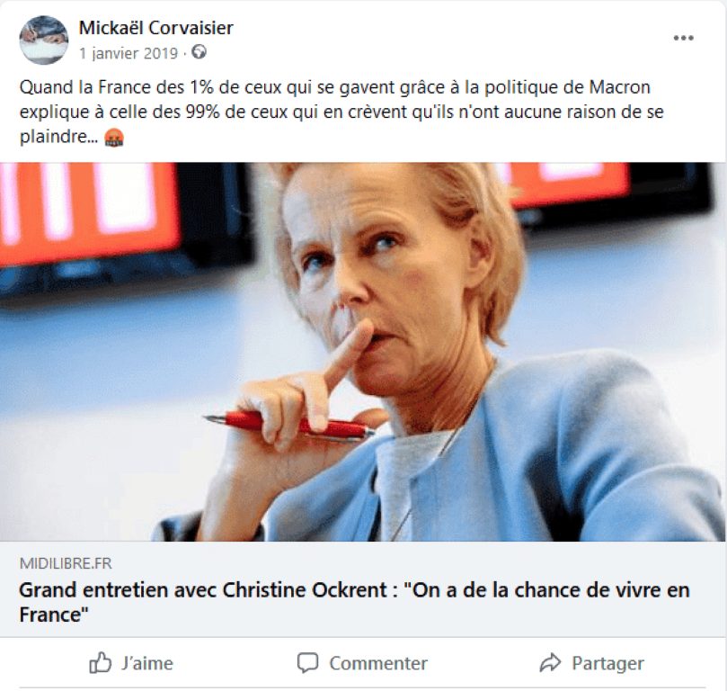 La France des 1% contre le peuple