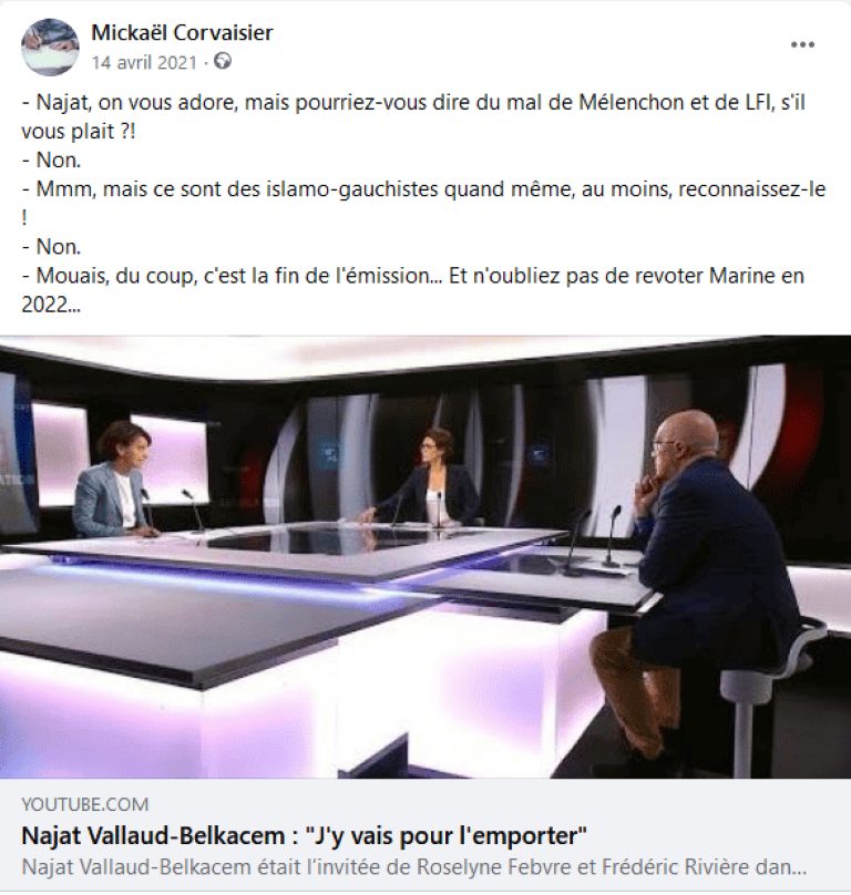 Najat, pourriez-vous dire du mal de Mélenchon ?